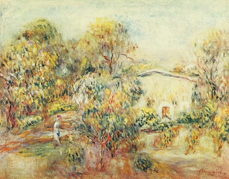 Pierre-Auguste Renoir Landschaft bei Cagnes oil painting image